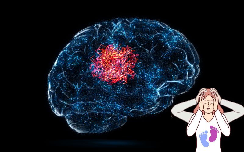 Brain tumor affecting child with symptoms and risk factors